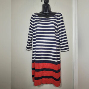 Banana Republic Nautical Theme Striped Dress sz M